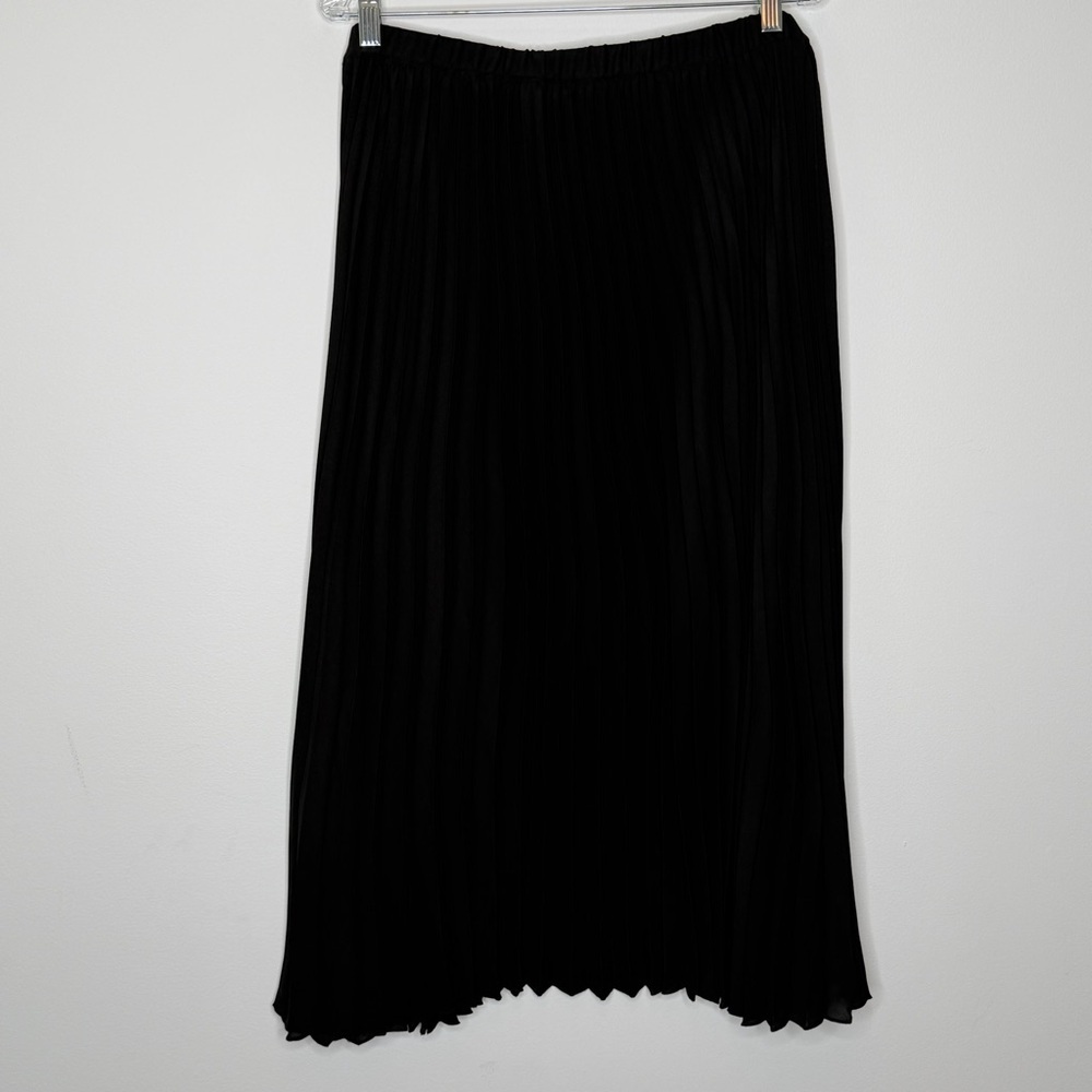 Chadwick's Black Pleated Maxi Skirt